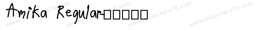 Amika Regular字体转换